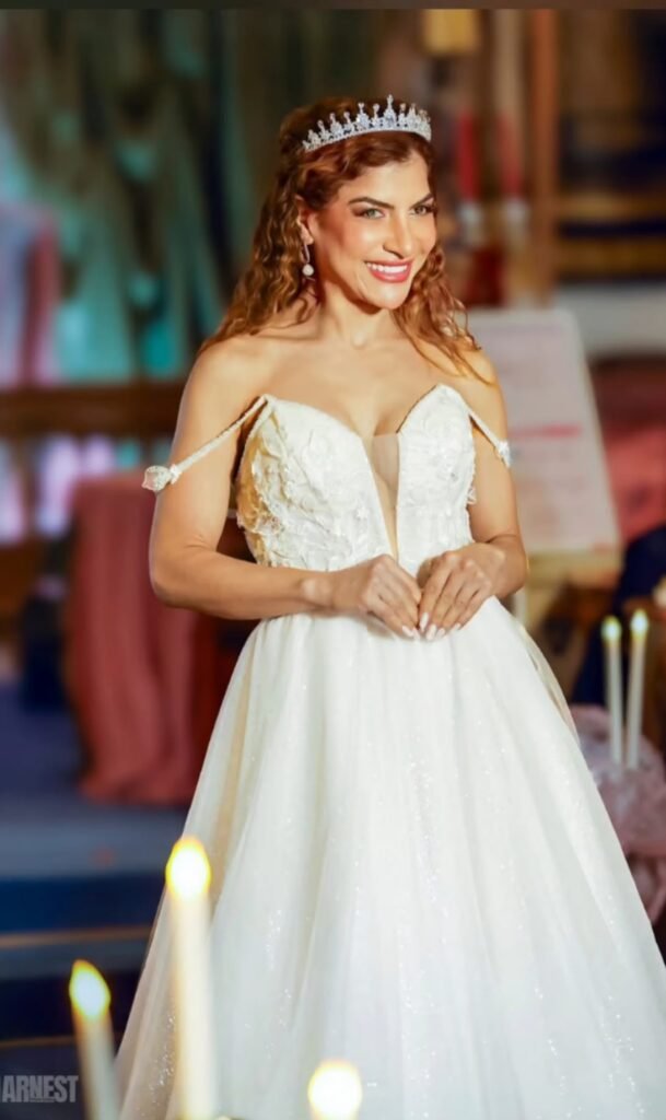 Bride Tiara Sweetheart Gown Candles