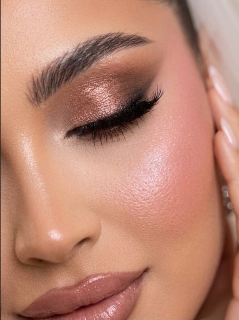 Brown Smokey Eye Closeup