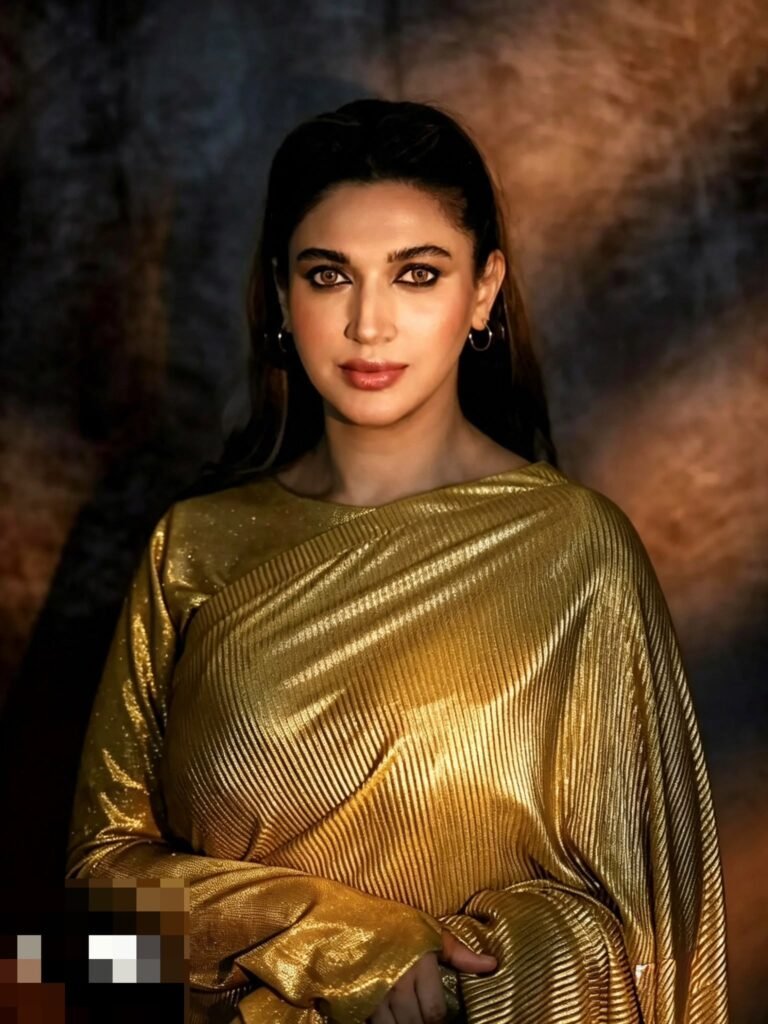 Gold Metallic Top Studio Portrait