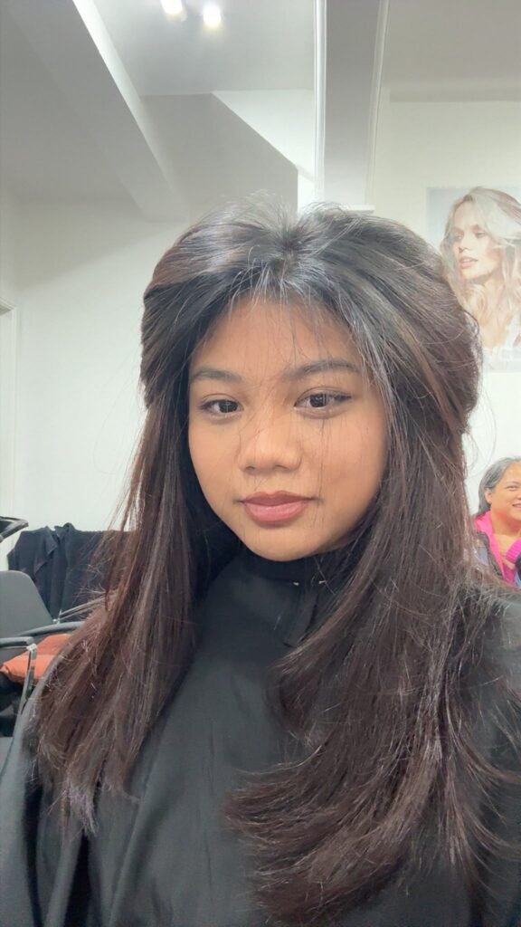 Voluminous Straight Hair Portrait